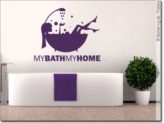 Preview: Wandtattoo My Bath My Home