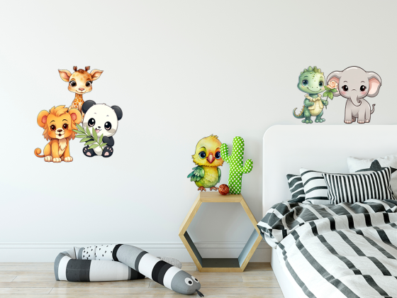 Preview: Wandtattoo Niedliche Tiere Preview: Wandtattoo Niedliche Tiere