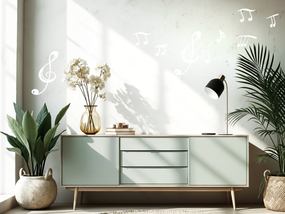 Preview: Wandtattoo Noten Satz