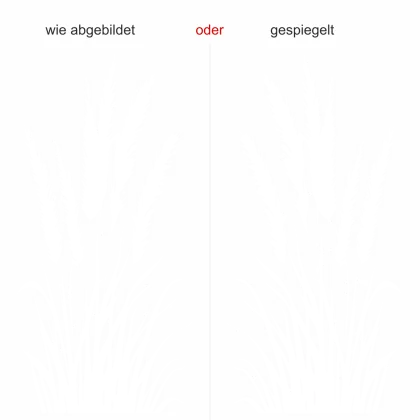 Wandtattoo Pampasgras mit Wedel - Ansicht Ausrichtung mit Farbauswahl