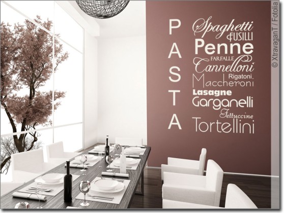 Preview: Wandtattoo Pasta Nudeln
