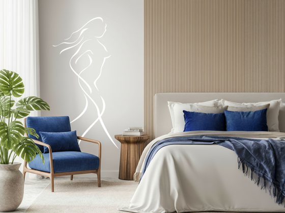 Preview: Wandtattoo Reizvolle Lady