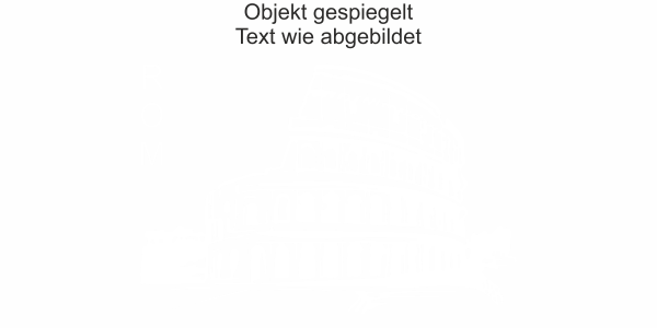 Preview: Wandtattoo mit Kolosseum in Rom - Ansicht Ausrichtung und Farbauswahl