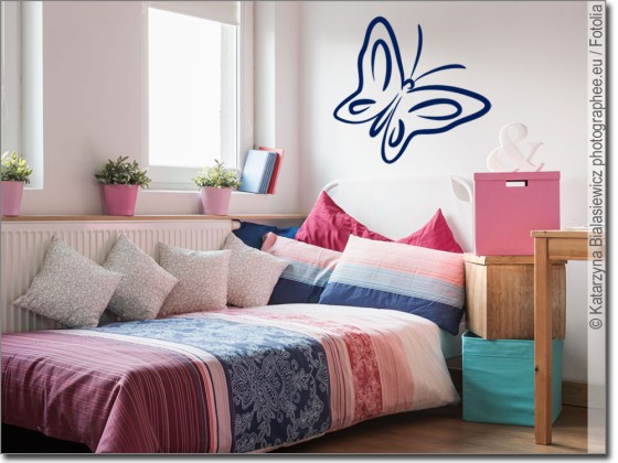 Preview: Wandtattoo Schmetterling Dekor