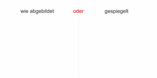 Preview: Wandtattoo mit Ornament mit Schmetterling - Ansicht Ausrichtung und Farbauswahl