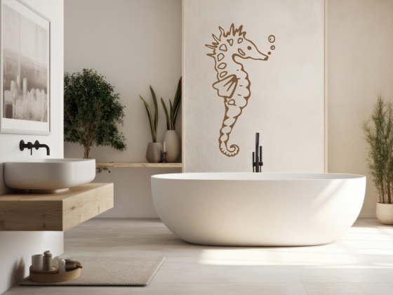 Preview: Wandtattoo Seepferdchen