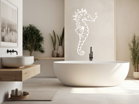 Preview: Wandtattoo Seepferdchen