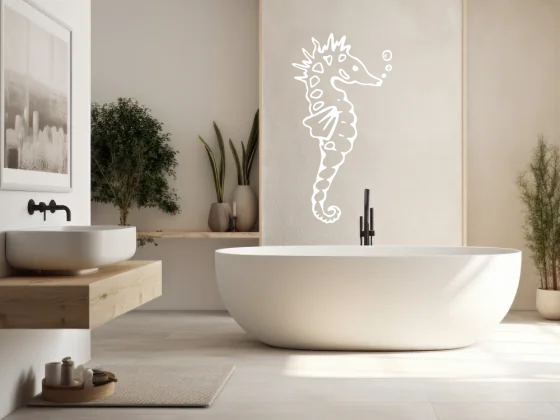 Wandtattoo Seepferdchen