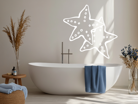 Preview: Wandtattoo Seesterne