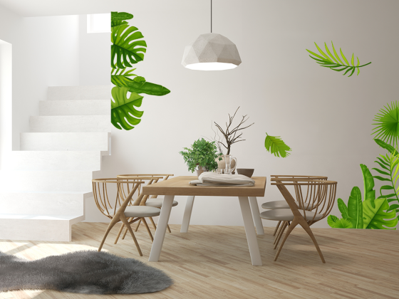 Preview: Wandtattoo Set Blätter