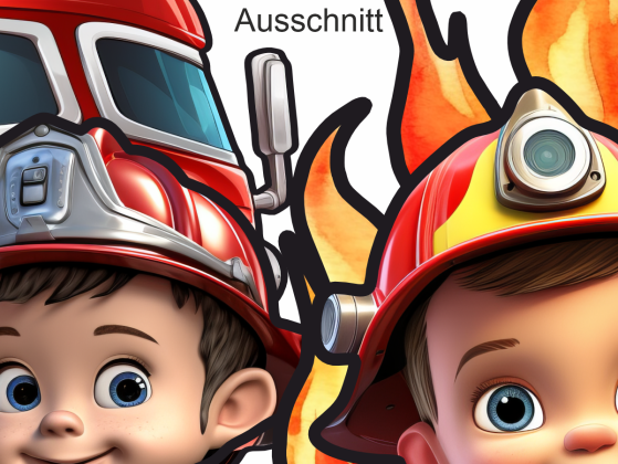 Preview: Wandtattoo Set Kinder Feuerwehr Preview: Wandtattoo Set Kinder Feuerwehr