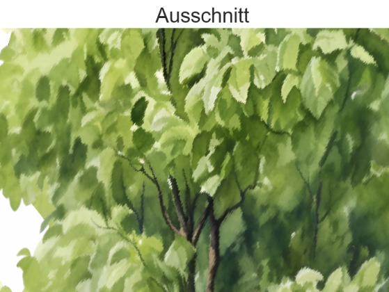 Preview: Wandtattoo Set Laubbäume - Ausschnitt