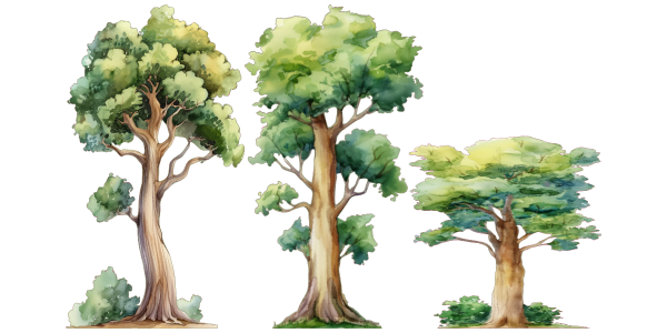Preview: Wandtattoo Set Laubbäume und Tiere Preview: Wandtattoo Set Laubbäume und Tiere