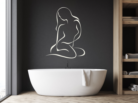 Preview: Wandtattoo Sexy Girl