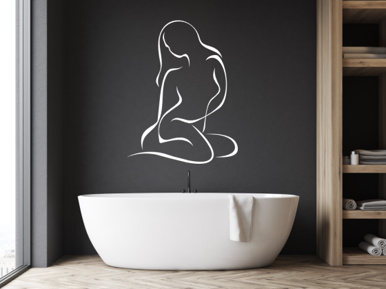 Preview: Wandtattoo Sexy Girl