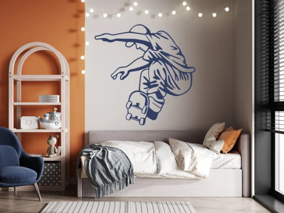 Wandtattoo mit Skater