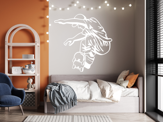 Preview: Wandtattoo Skater