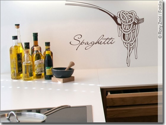 Preview: Wandtattoo Spaghetti Gabel Preview: Wandtattoo Spaghetti Gabel