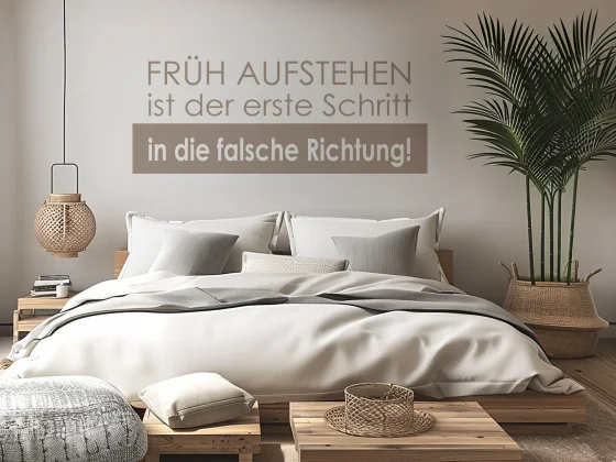 Wandtattoo Früh aufstehen