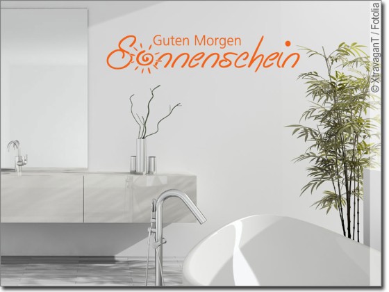 Preview: Wandtattoo Guten Morgen