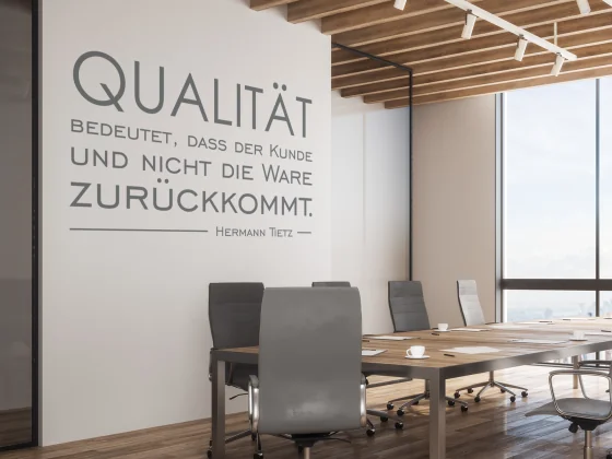 Wandtattoo Qualität bedeutet, dass der Kunde und nicht die Ware zurückkommt