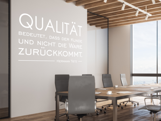 Wandtattoo Spruch Qualität