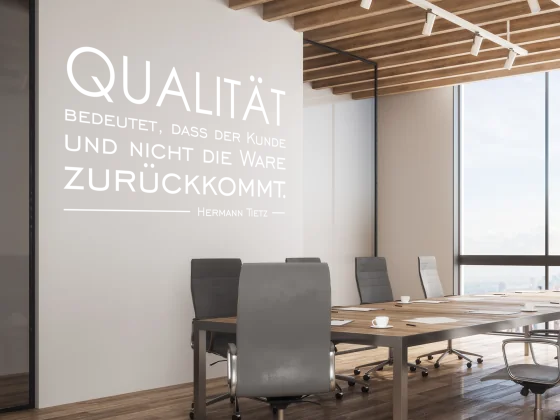 Wandtattoo Spruch Qualität
