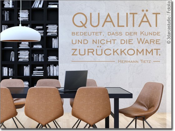Preview: Wandtattoo Spruch Qualität
