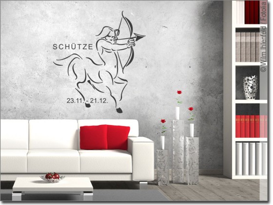 Preview: Wandtattoo Sternzeichen Schütze