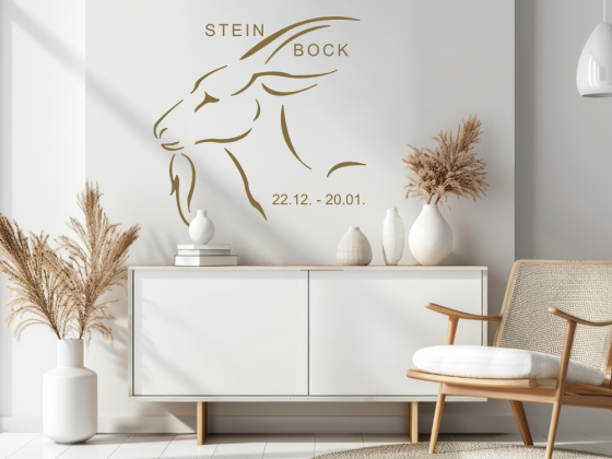 Preview: Wandtattoo Sternzeichen Steinbock