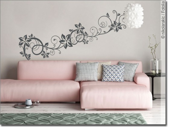 Preview: Wandtattoo Stilvolle Rankenpracht Preview: Wandtattoo Stilvolle Rankenpracht