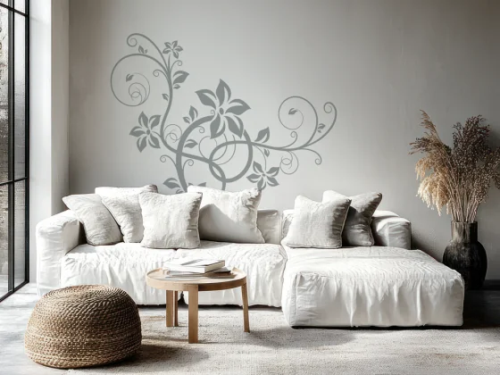 Wandtattoo mit stilvollem Ornament Wandtattoo mit stilvollem Ornament
