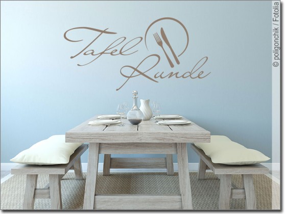 Preview: Wandtattoo Tafelrunde