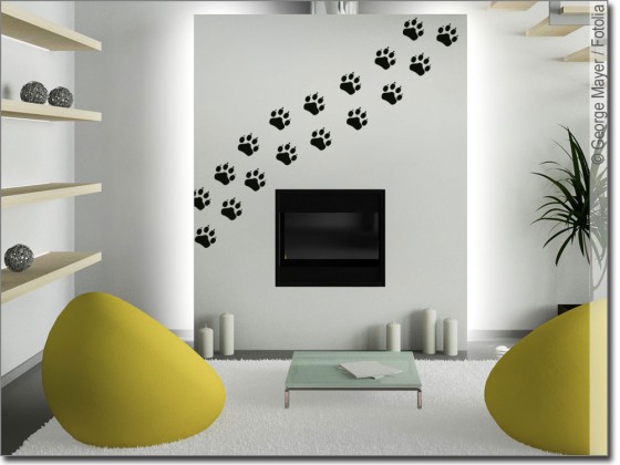 Preview: Wandtattoo Tatzen