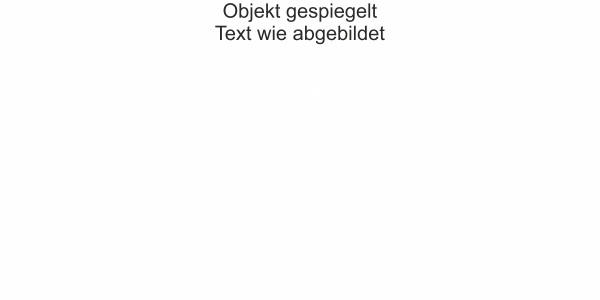 Preview: Wandtattoo für Tierarztpraxis mit Wunschtext - Ansicht Ausrichtung mit Farbauswahl Vorschlag 2