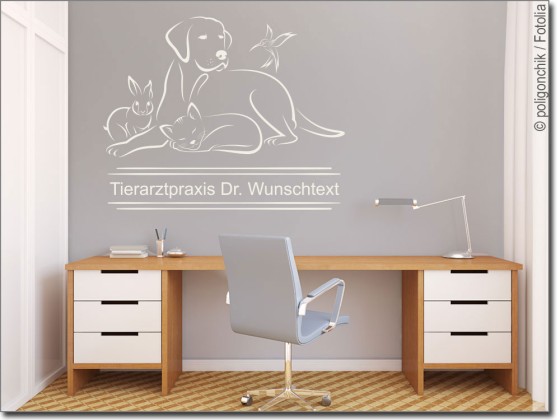 Preview: Wandtattoo Tierarztpraxis Preview: Wandtattoo Tierarztpraxis