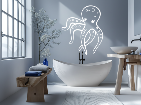 Preview: Wandtattoo Tintenfisch