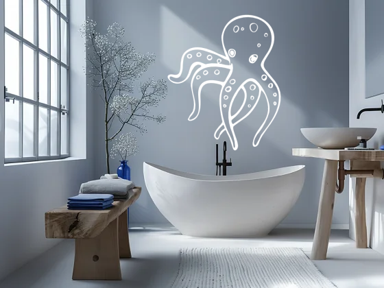Wandtattoo Tintenfisch