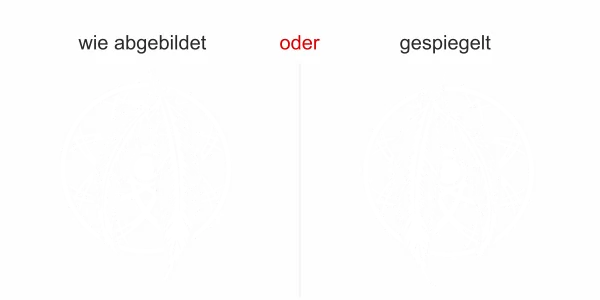 Wandtattoo mit Traumfänger - Ansicht Ausrichtung und Farbauswahl