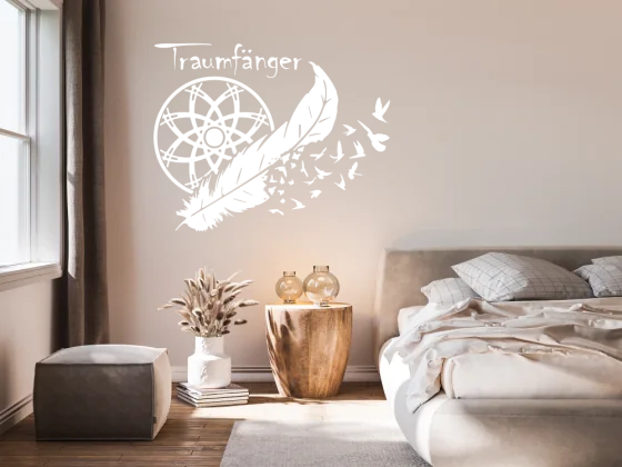 Wandtattoo Traumfänger mit Text