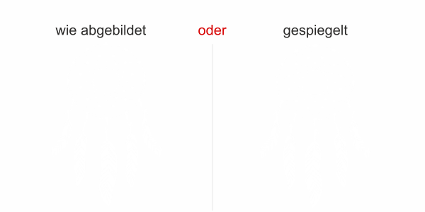 Preview: Wandaufkleber mit Traumfänger - Ansicht Ausrichtung und Farbauswahl