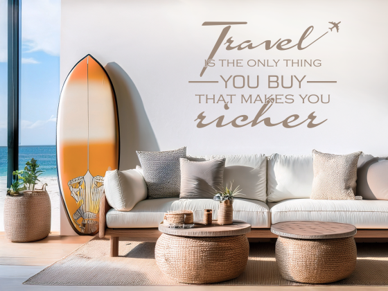 Preview: Wandspruch Travel