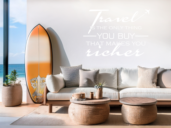 Preview: Wandspruch Travel