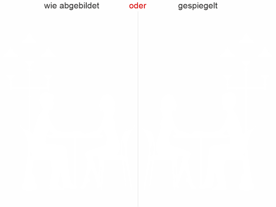 Preview: Wandtattoo Verliebtes Paar - Ansicht Ausrichtung und Farbauswahl