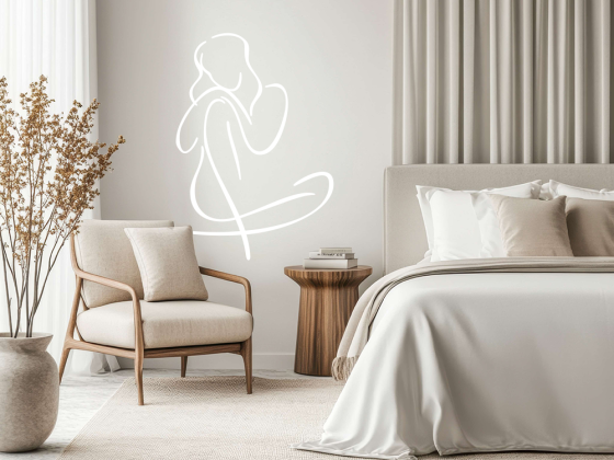 Preview: Wandtattoo Verträumte Lady