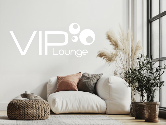 Preview: Wandtattoo VIP Lounge über Couch