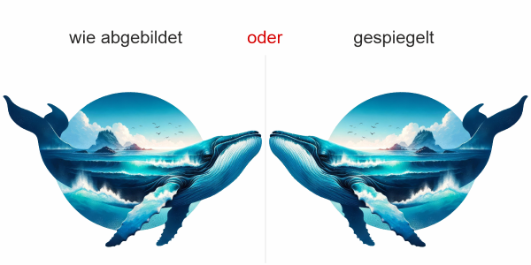 Preview: Wandtattoo Wal mit Ozean und Insel