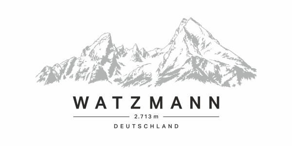 Preview: Wandtattoo Watzmann - Anordnungsbeispiel