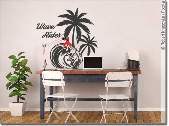 Preview: Wandtattoo Wave Rider Preview: Wandtattoo Wave Rider