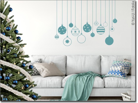 Preview: Wandtattoo Weihnachtskugeln Preview: Wandtattoo Weihnachtskugeln